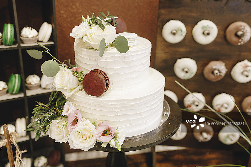 玫瑰结婚蛋糕图片素材
