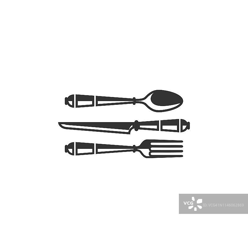 勺叉刀矢量插图图片素材