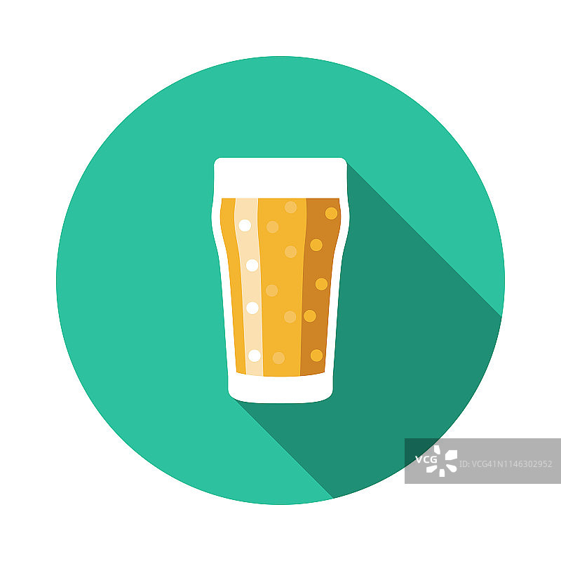 品脱啤酒平面设计图标图片素材
