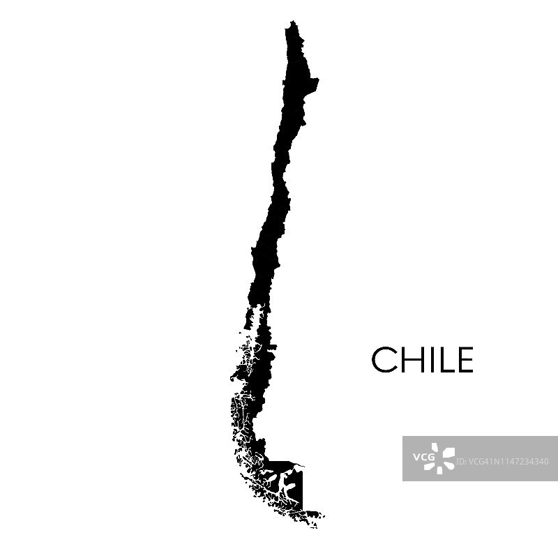 智利的地图图片素材