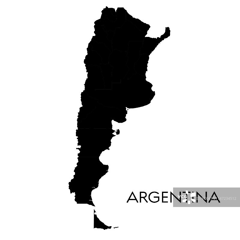阿根廷的地图图片素材