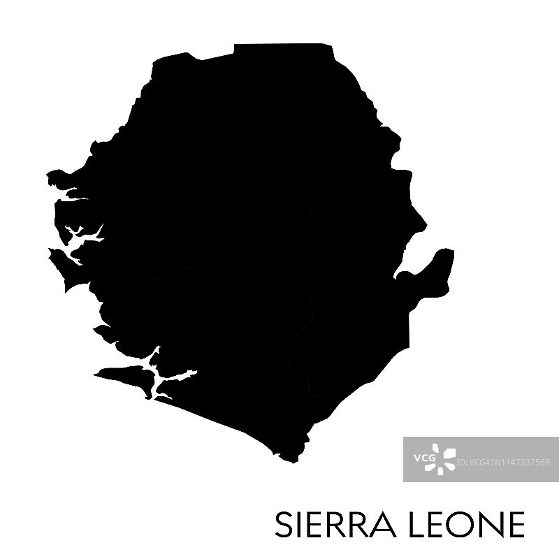 塞拉利昂地图图片素材