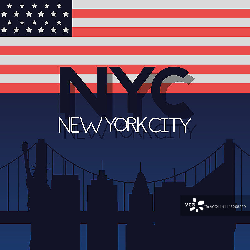 美国城市纽约旗图片素材