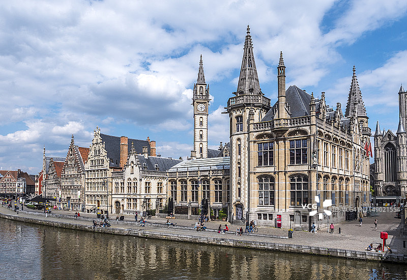 比利时的中世纪小镇根特图片素材