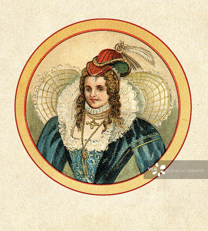 英国女王伊丽莎白一世的肖像图片素材