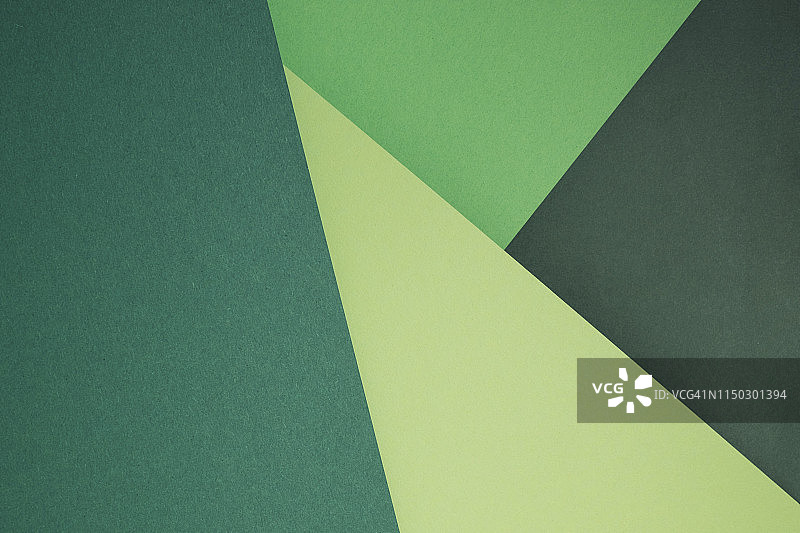 绿色的纸张作为抽象的背景图片素材