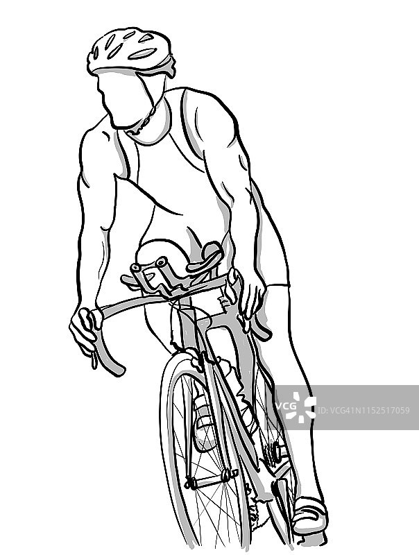 骑自行车马拉松训练图片素材