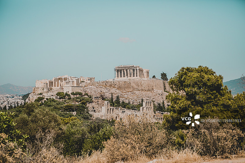 雅典全景图片素材