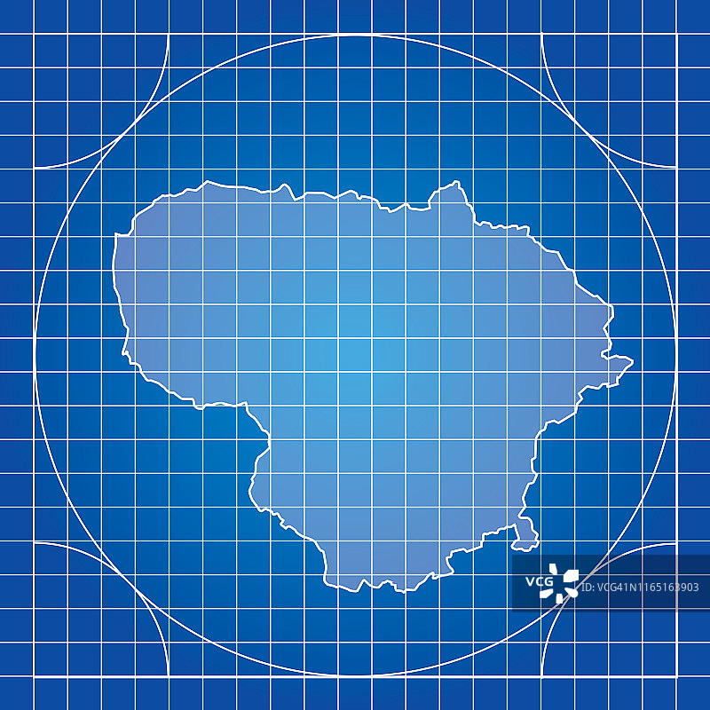 蓝图立陶宛地图图片素材