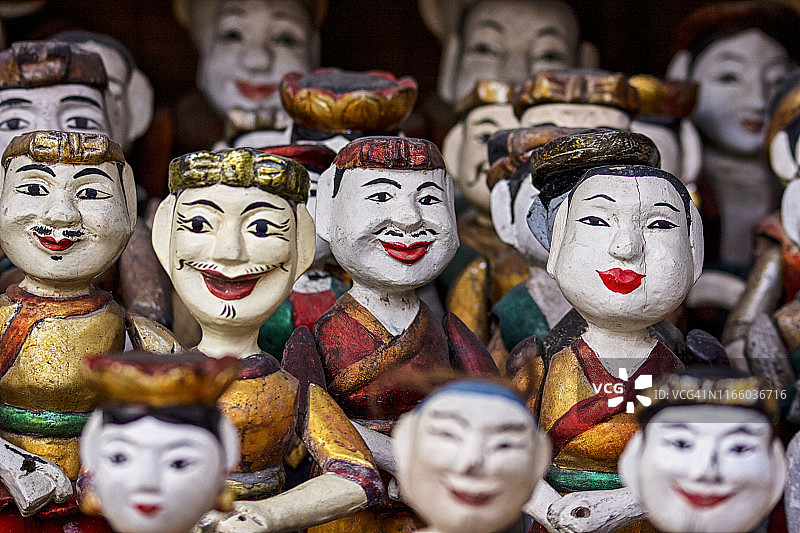 传统的越南水木偶图片素材