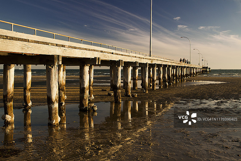 澳大利亚维多利亚州贝拉林半岛的朗斯代尔码头图片素材