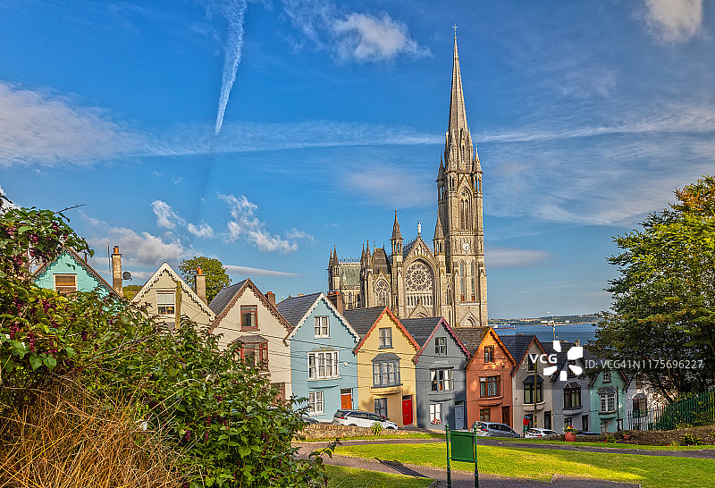 印象圣科尔曼大教堂在考夫附近的科克，爱尔兰图片素材