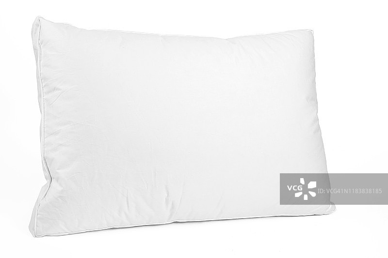 空白枕头孤立在白色背景。空的垫子为您的设计。图片素材