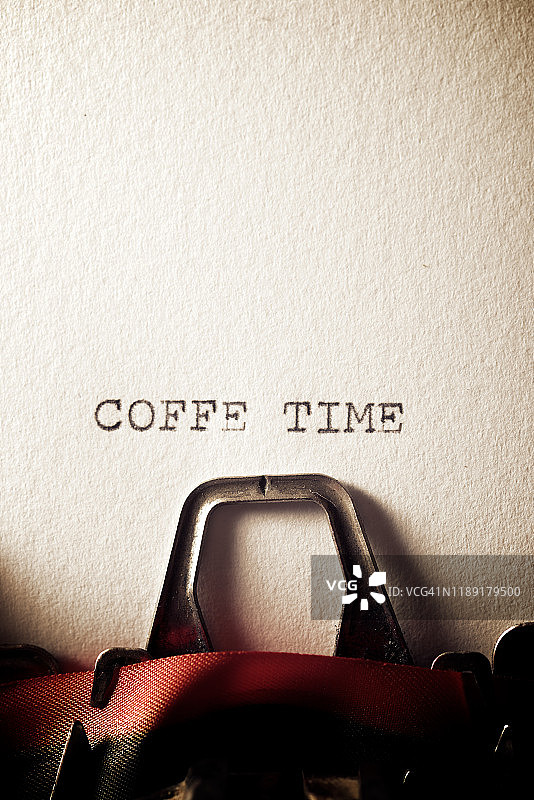 喝咖啡的时间文本图片素材