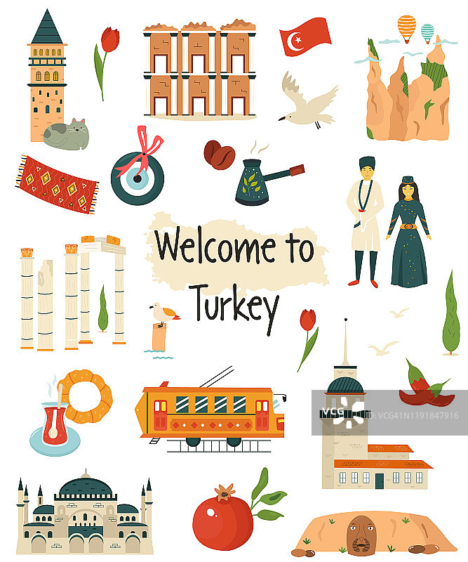 巨大的地标，土耳其的象征。图片素材