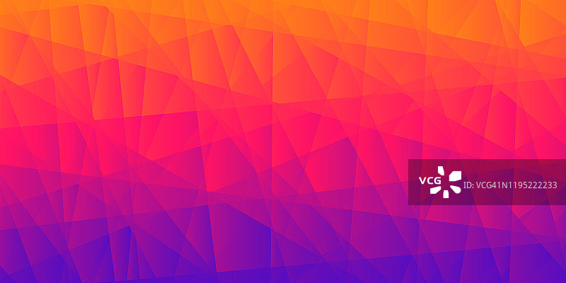 抽象几何背景-多边形马赛克与粉红色梯度图片素材