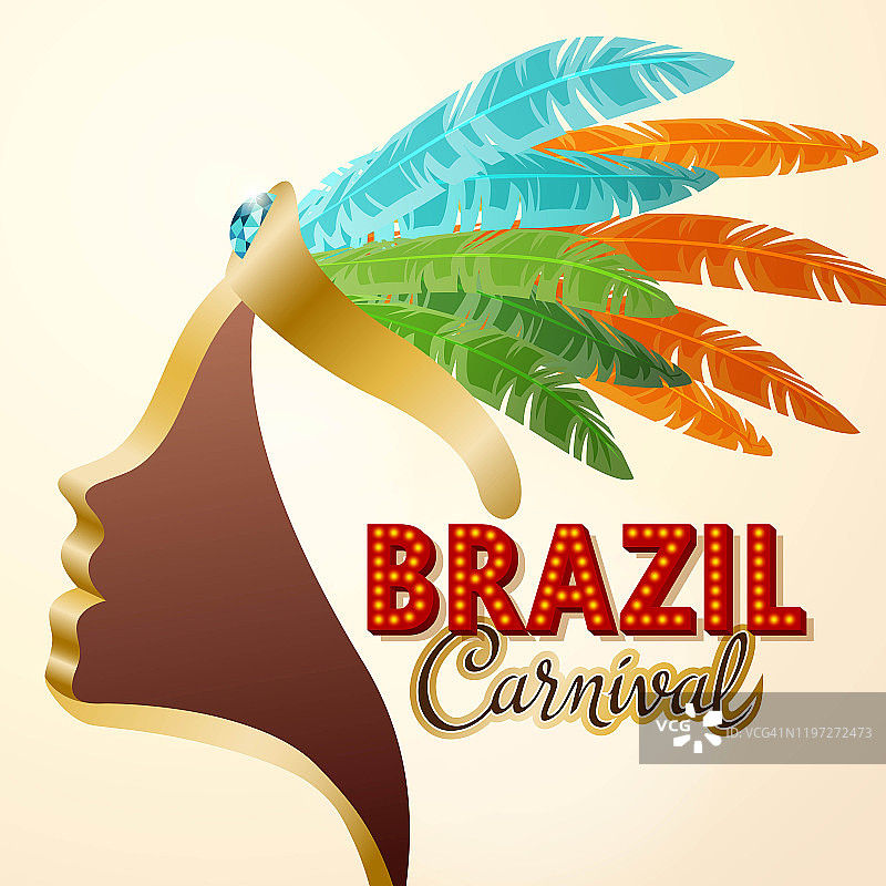 巴西狂欢节桑巴舞游行图片素材