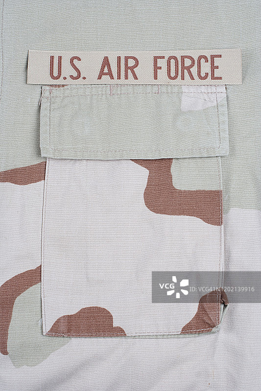 美国空军分支胶带沙漠迷彩服背景图片素材