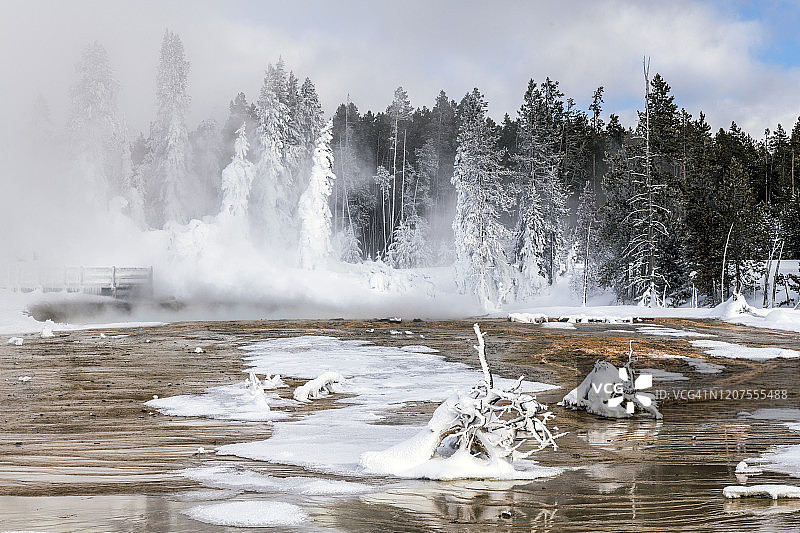 黄石国家公园的冬天图片素材