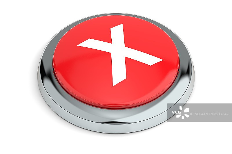 红色字母X按钮图片素材