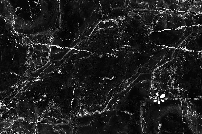 黑色大理石图案纹理背景。抽象的天然大理石黑白(灰色)为设计背景。现代装饰或用于背景或网站背景。图片素材