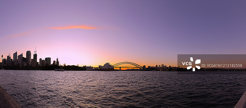 悉尼港全景图片素材