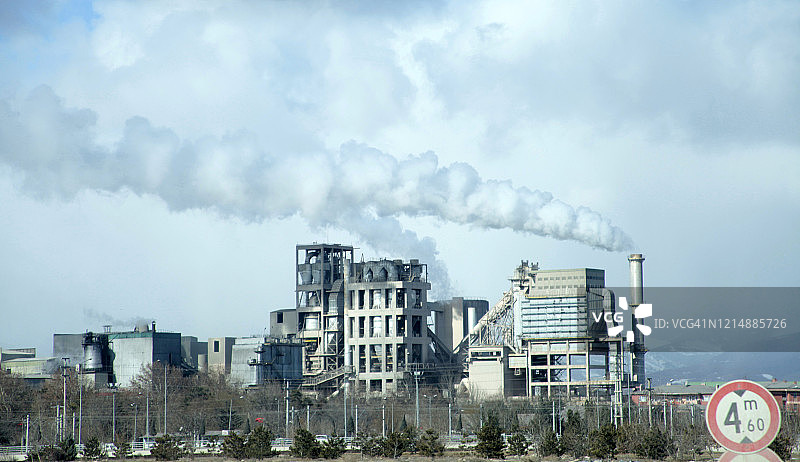 空气污染重工业区图片素材
