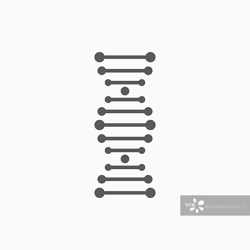DNA图标，脱氧核糖核酸载体，染色体插图图片素材
