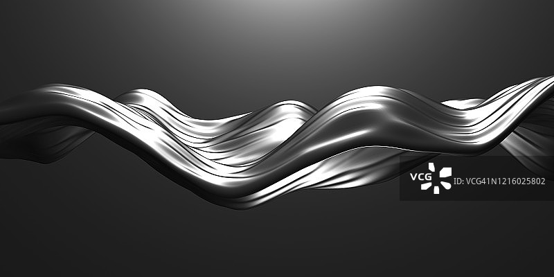 金属抽象波状液体背景图片素材