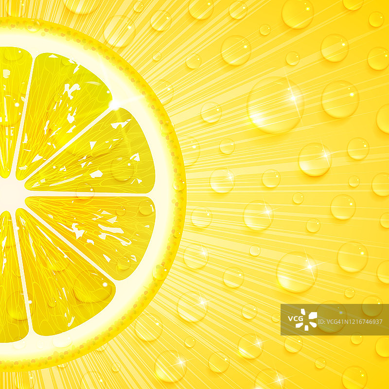 多汁的柠檬背景图片素材