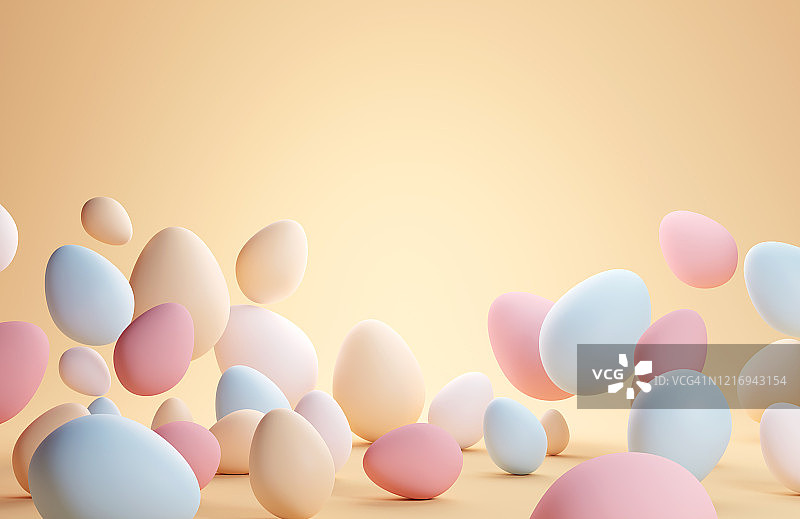 彩色复活节巧克力蛋背景布局图片素材