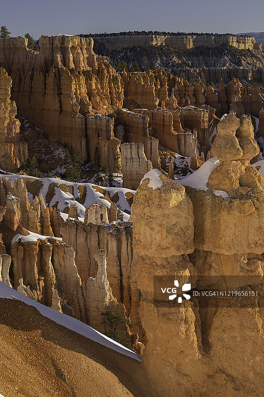 布莱斯峡谷国家公园的冬天图片素材