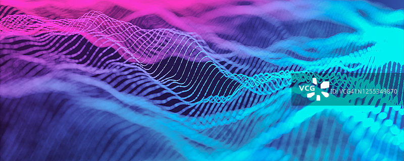运动抽象背景，抽象波浪线无限循环商业科技图片素材