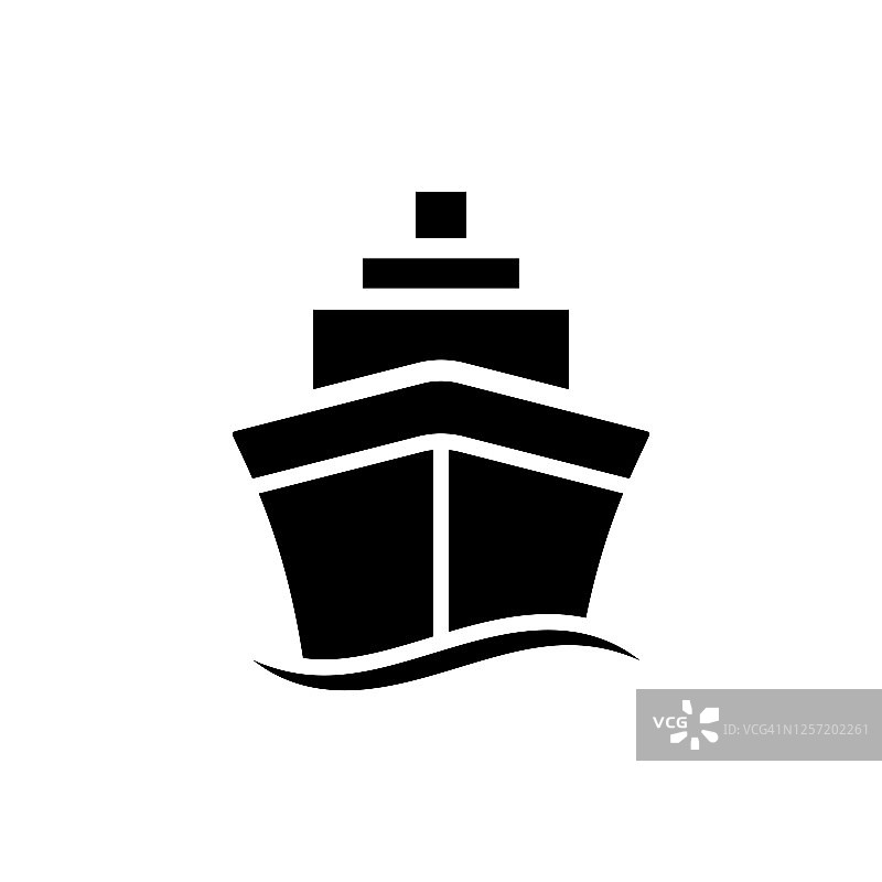 船舶-货物图标矢量设计模板图片素材