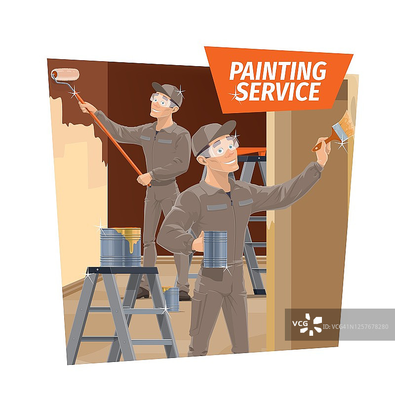墙漆及木漆，服务图片素材
