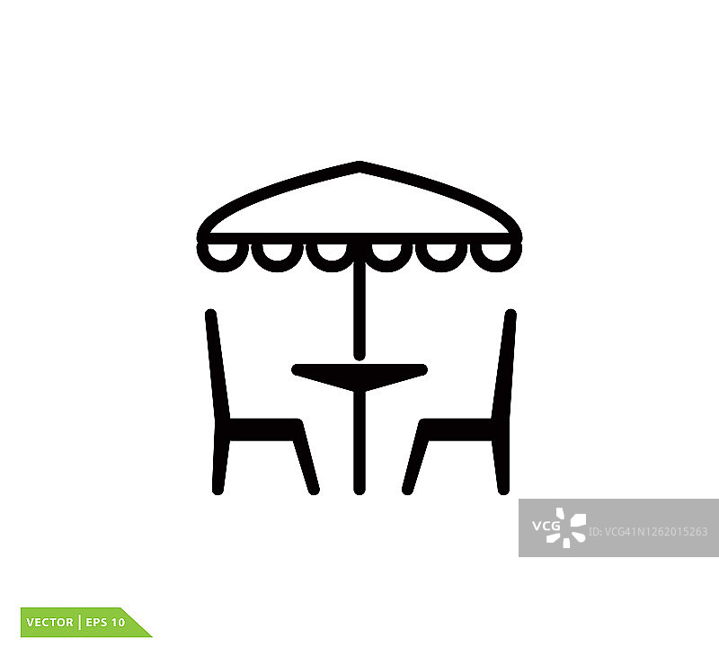 椅子和桌子图标矢量标志模板图片素材