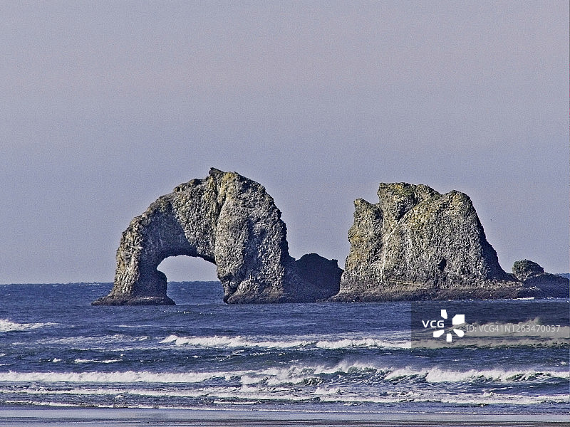 俄勒冈海岸太平洋岩石洞图片素材