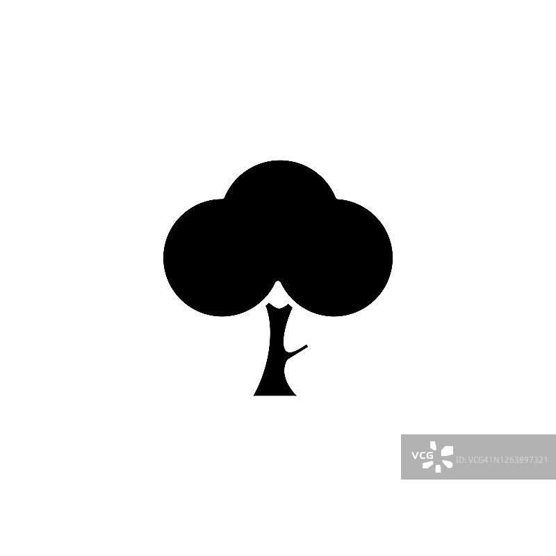 插图向量图形的树图标模板图片素材