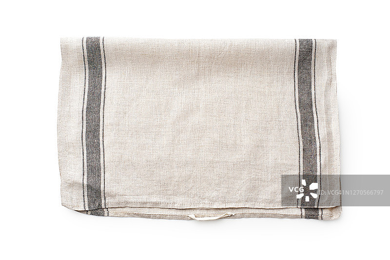 棉布毛巾孤立在白色背景图片素材