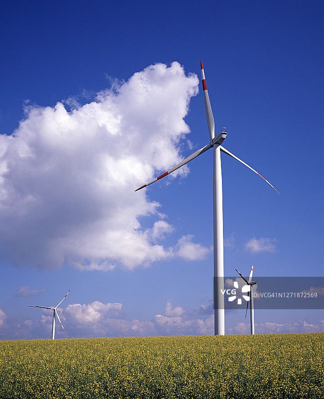 德国的风力涡轮机图片素材