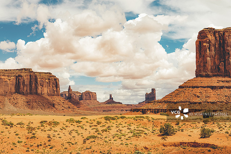 美国西南部的纪念碑谷沙漠图片素材
