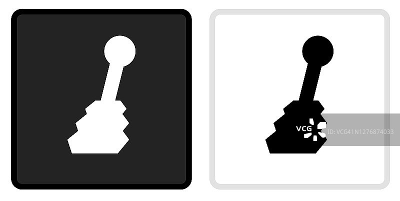 Shift Stick图标上的黑色按钮与白色翻转图片素材