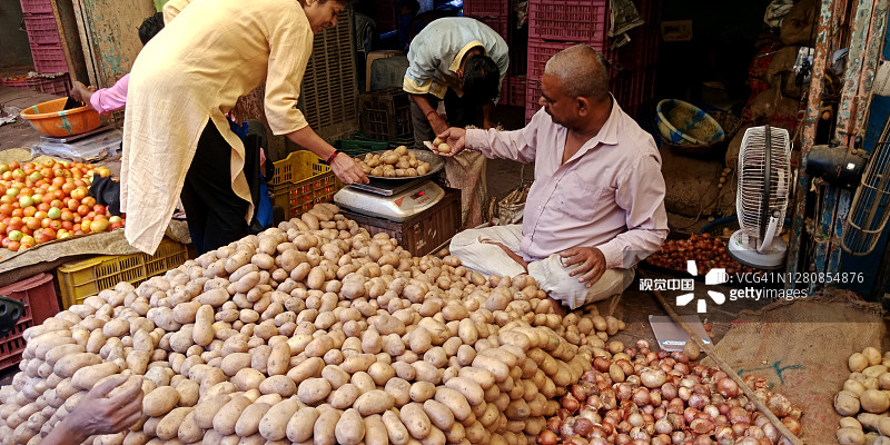 印度农产品市场图片素材