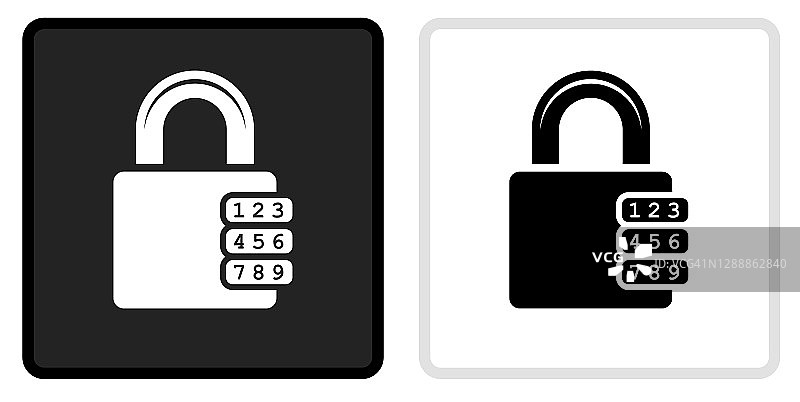拨号安全锁定图标上的黑色按钮与白色翻转图片素材