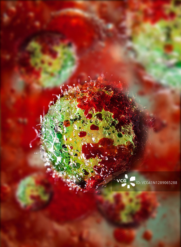 脑膜炎细菌感染3D插图图片素材