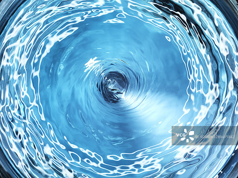 波及蓝色漩涡图片素材