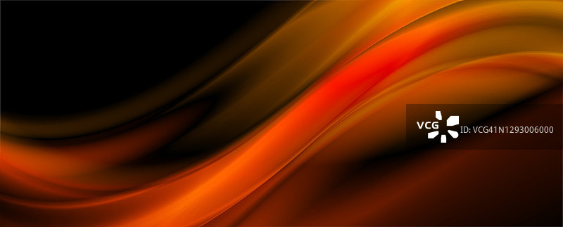 暗橙色平滑模糊波抽象背景图片素材