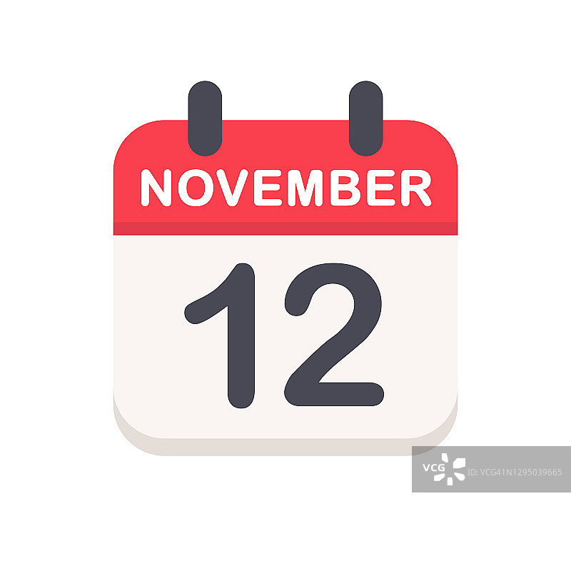 11月12日-日历图标图片素材