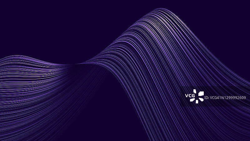 深紫色条纹波在紫色背景图片素材