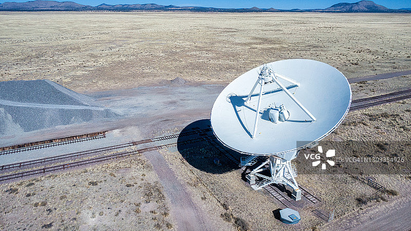 新墨西哥州的巨型射电望远镜阵列是用于射电天文学的巨型射电望远镜，用于研究来自外太空的天体和无线电波图片素材